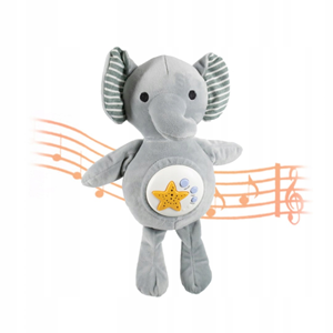 شب خواب کودک موزیکال و چراغدار طرح فیل Goodnight Lullaby Soft & Cuddle_اسباب بازی نوزادی